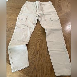 Beige Young Adult Cargo Pants